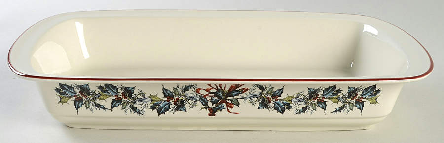 Winter Greetings 13"  Rectangular Baker by Lenox-1