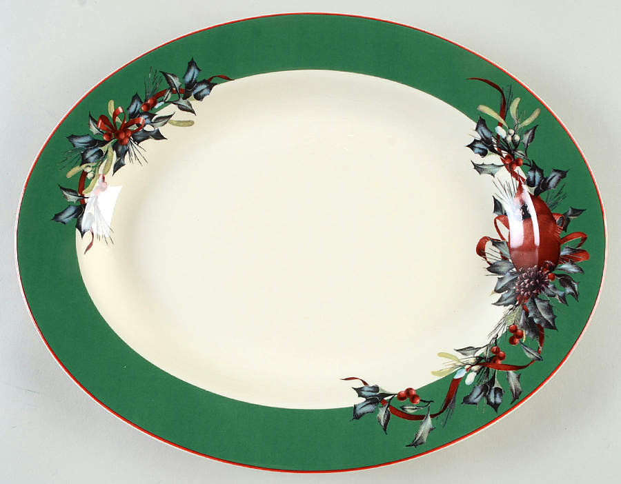 Winter Greetings 13" Oval Serving Platter by Lenox-1