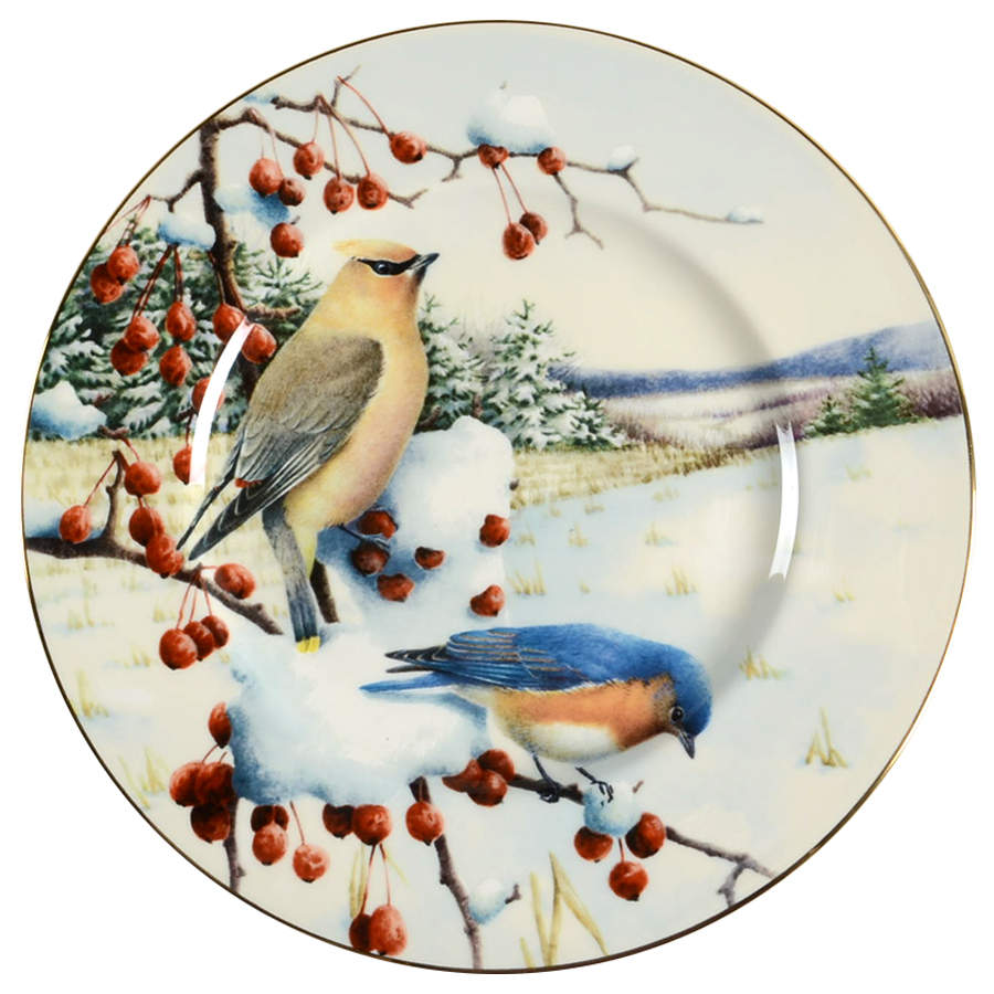 Winter Greetings Scenic Accent Luncheon Plate by Lenox-1
