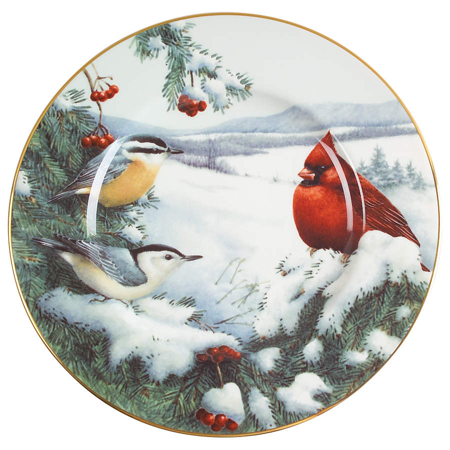 Winter Greetings Scenic Accent Luncheon Plate by Lenox-1