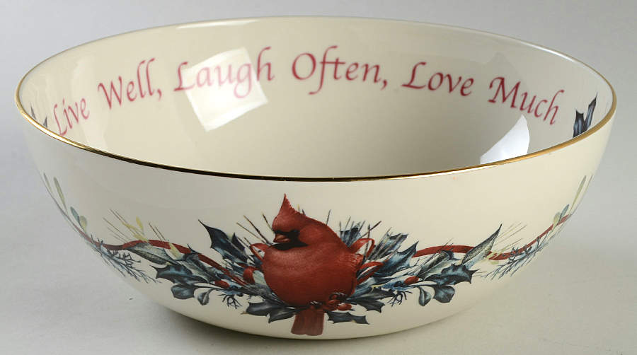Winter Greetings Sentiment Bowl by Lenox-1