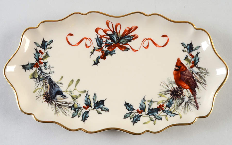 Winter Greetings 10'' Oblong Tray by Lenox-1