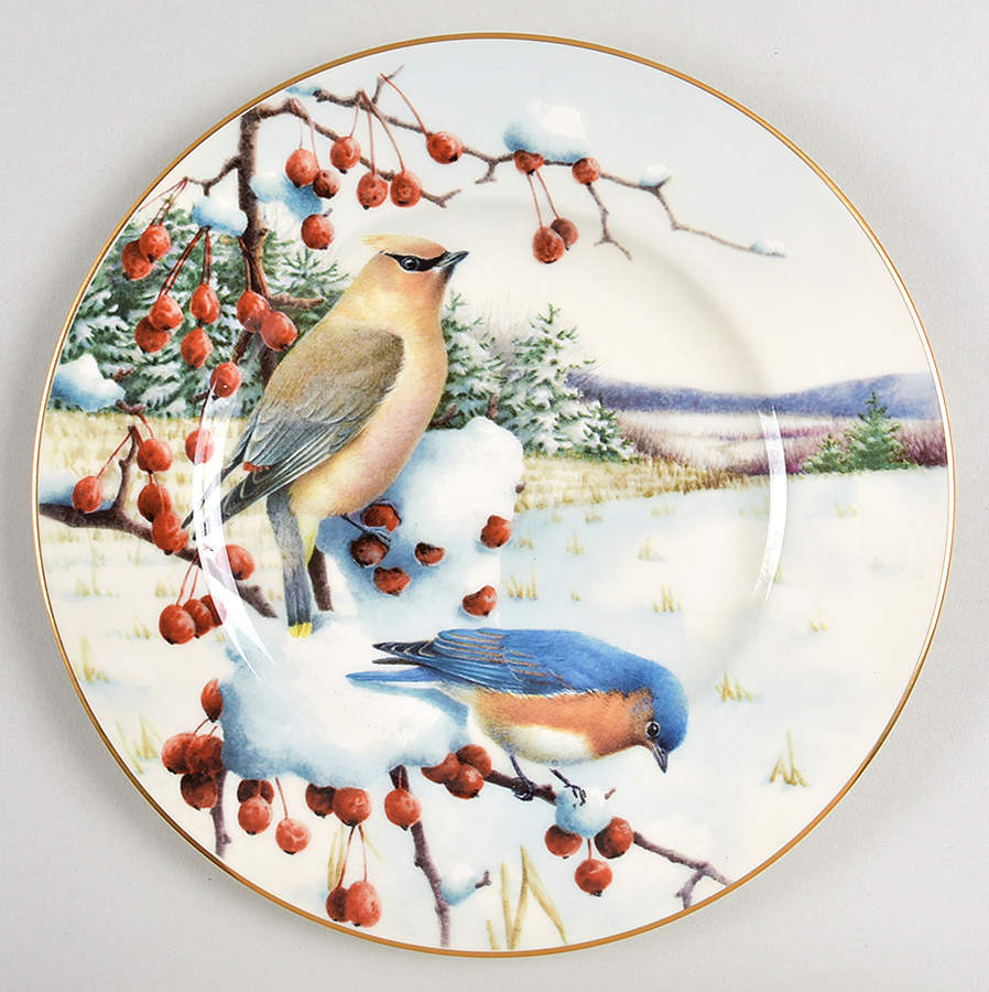 Winter Greetings Scenic Accent Luncheon Plate by Lenox-1
