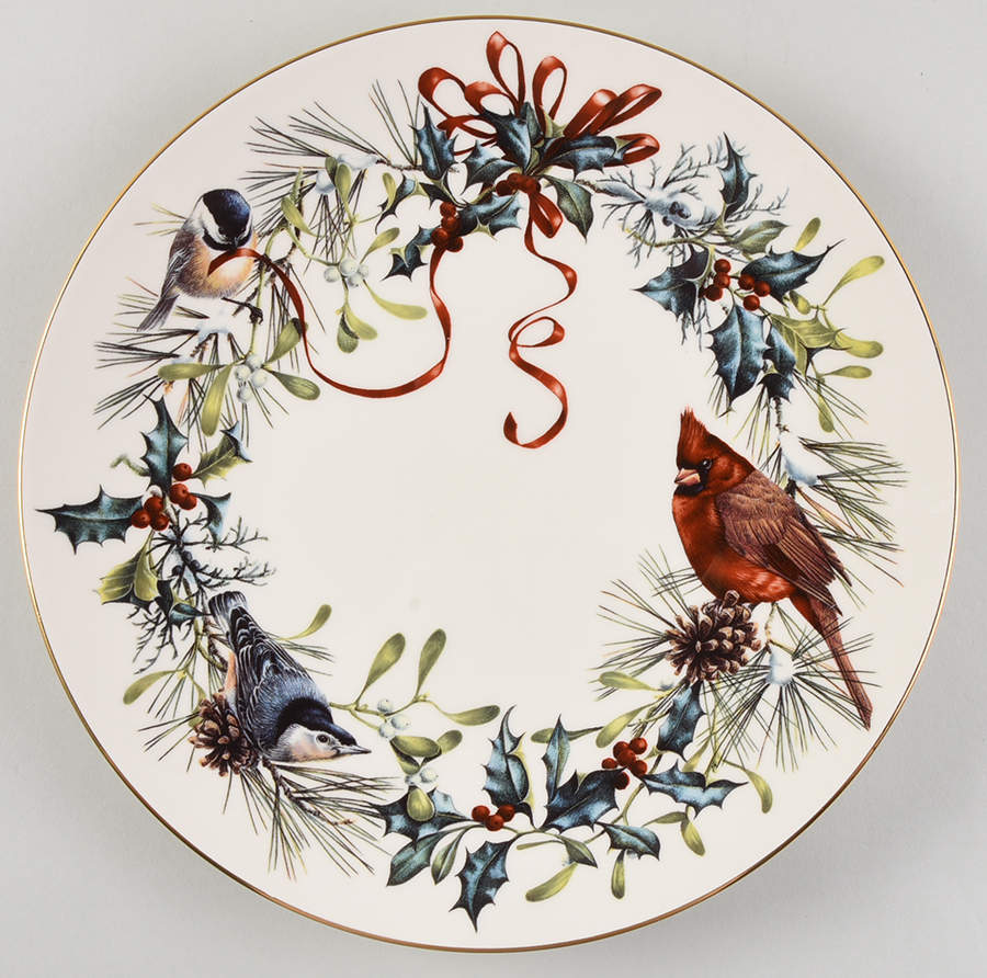 Winter Greetings 12" Deep Round Platter by Lenox-1