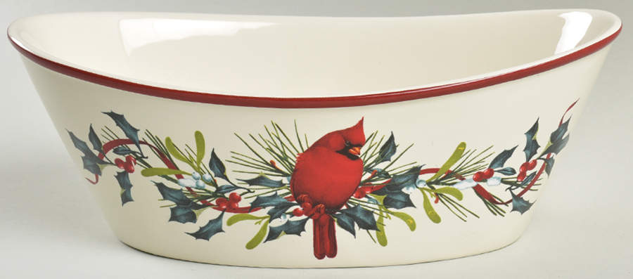 Winter Greetings 9" Oval Bowl by Lenox-1