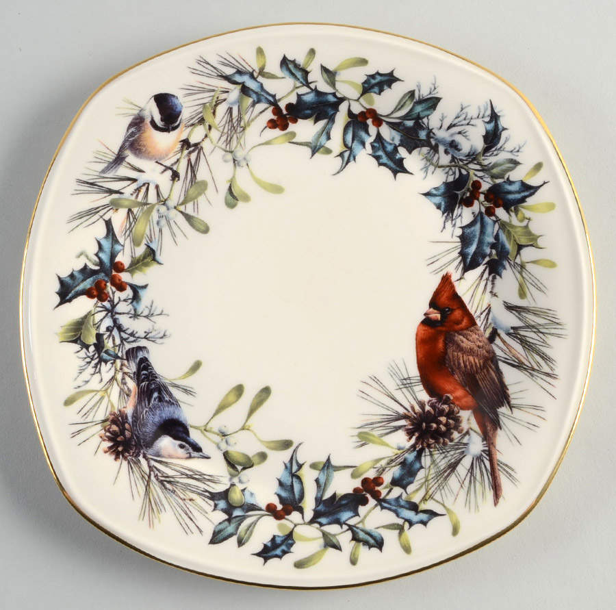 Winter Greetings Square Luncheon Plate by Lenox-1