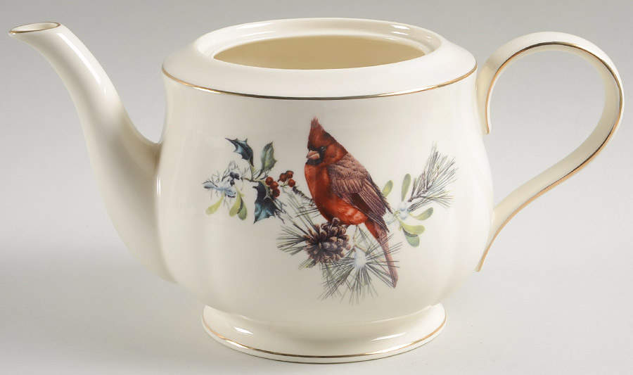 Winter Greetings Teapot No Lid by Lenox-1