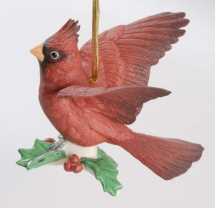 Winter Greetings Cardinial Flying Ornament by Lenox-1