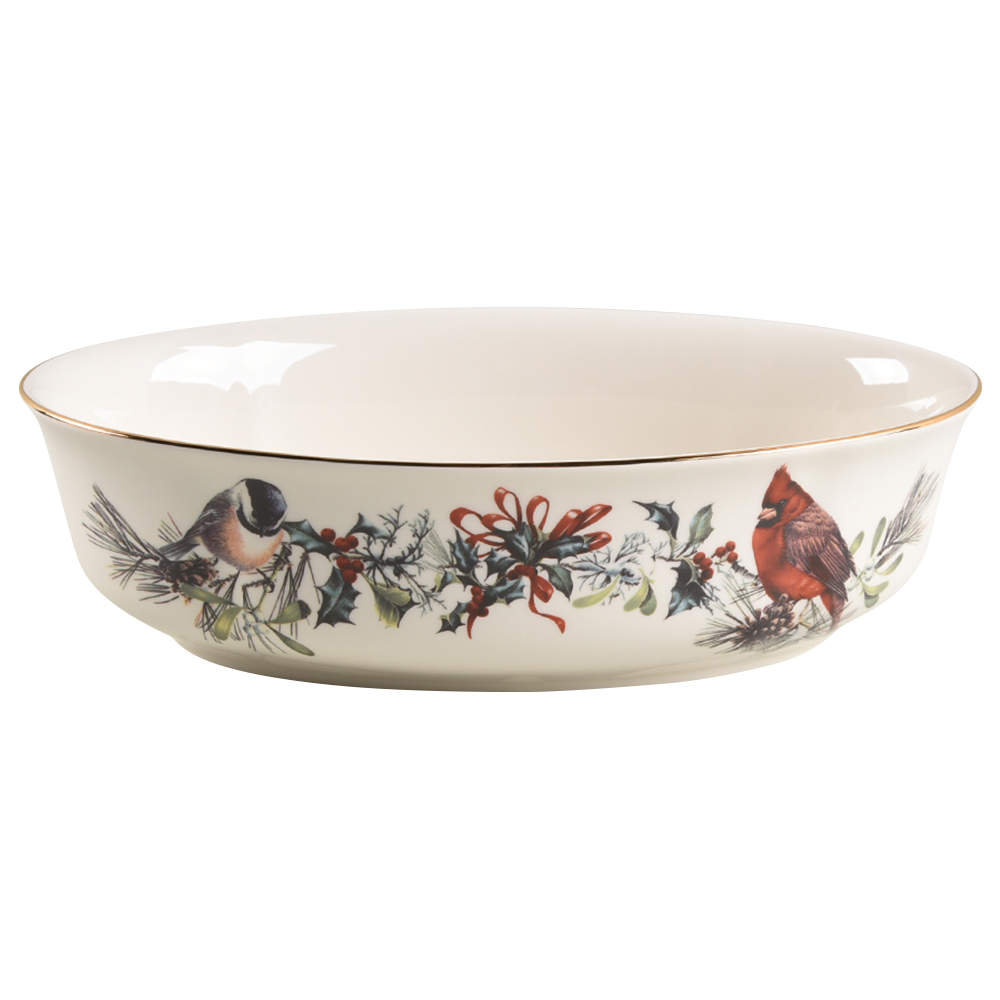 Winter Greetings 10" Oval Vegetable Bowl by Lenox-1