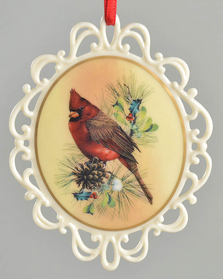 Winter Greetings Oval Pierced Edge Ornament by Lenox-1