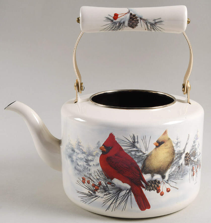 Winter Greetings Scenic Metal Kettle No Lid by Lenox-1