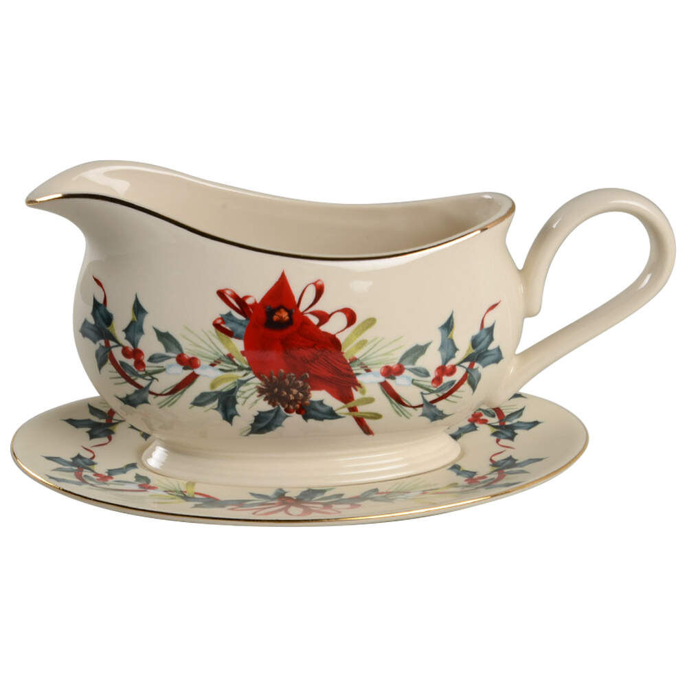 Winter Greetings Gravy Boat & Underplate by Lenox-1