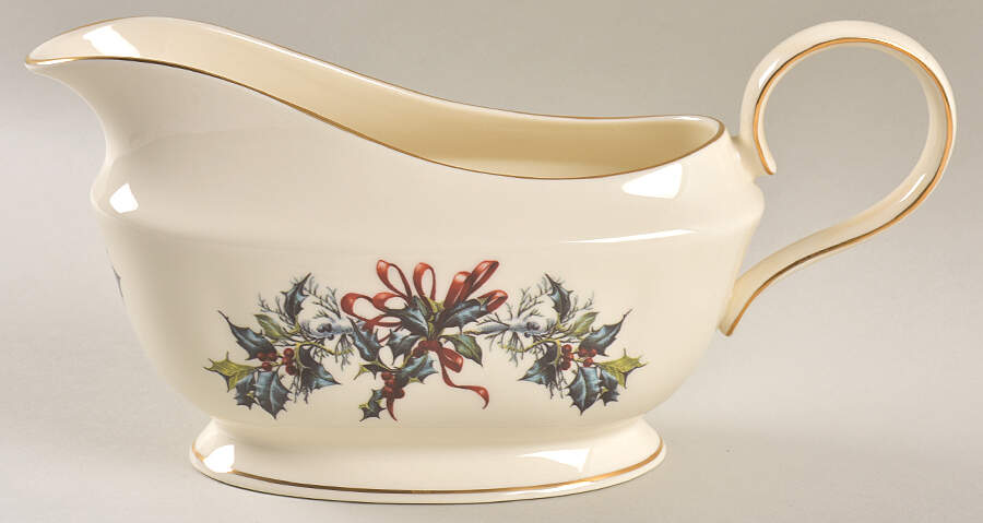 Winter Greetings Gravy Boat by Lenox-1