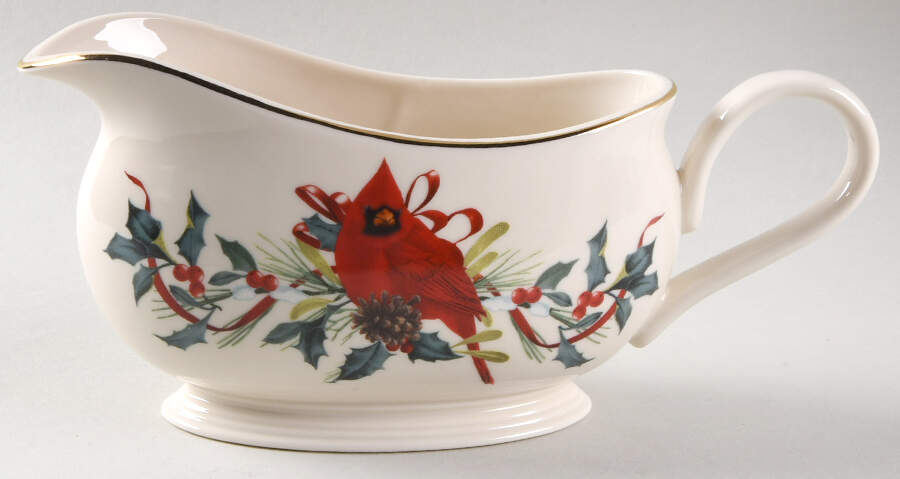 Winter Greetings Gravy Boat by Lenox-1