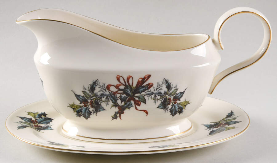 Winter Greetings Gravy Boat & Underplate by Lenox-1