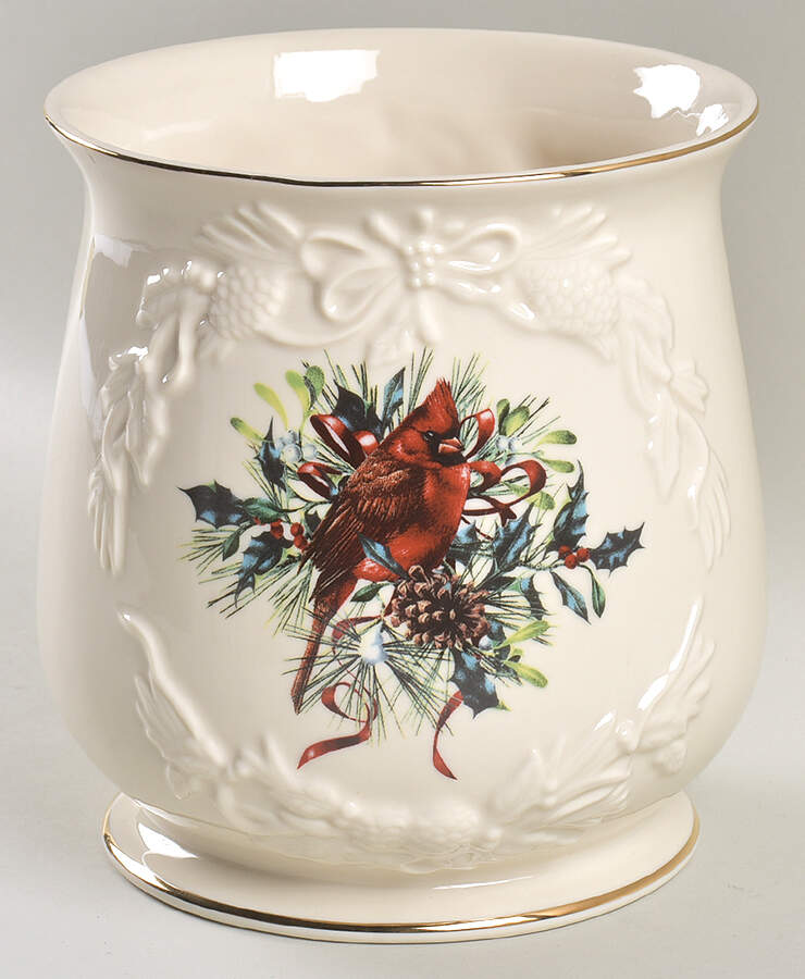 Winter Greetings Sculpted Cookie Jar No Lid by Lenox-1