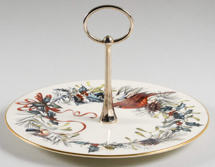 Winter Greetings Round Serving Plate with Handle (Sp) by Lenox-1