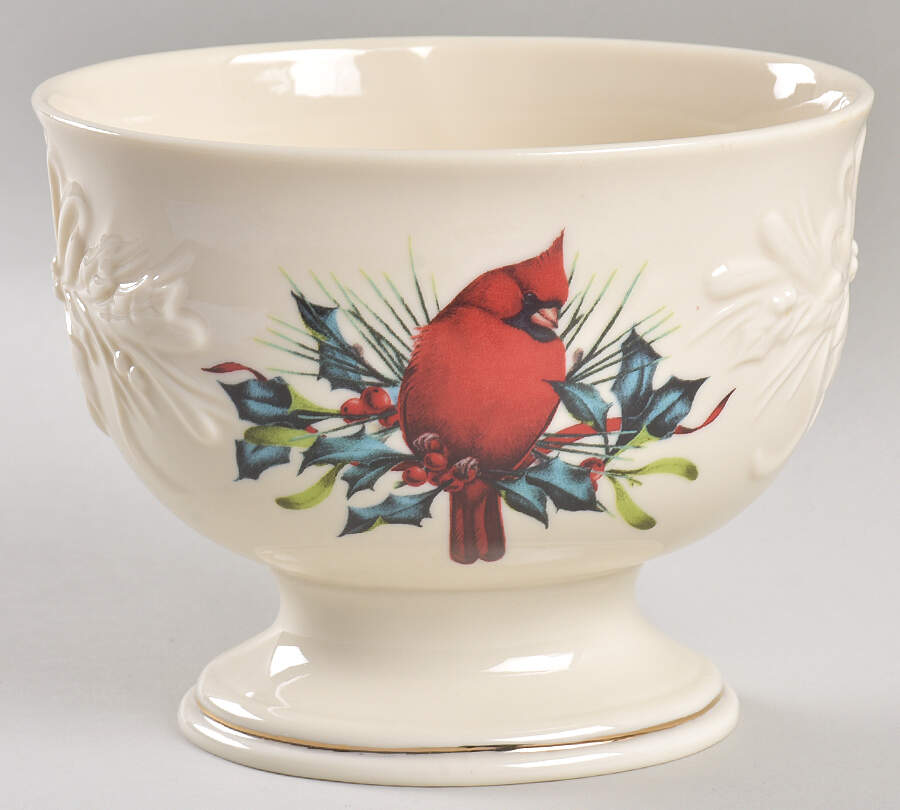 Winter Greetings Footed Candy Dish No Lid by Lenox-1