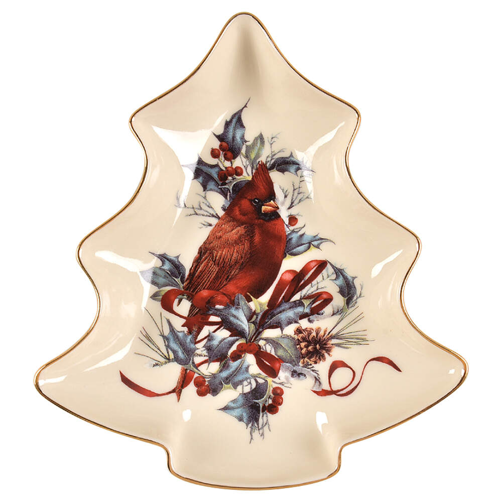 Winter Greetings 1 Part Medium Tree Shaped Dish by Lenox-1