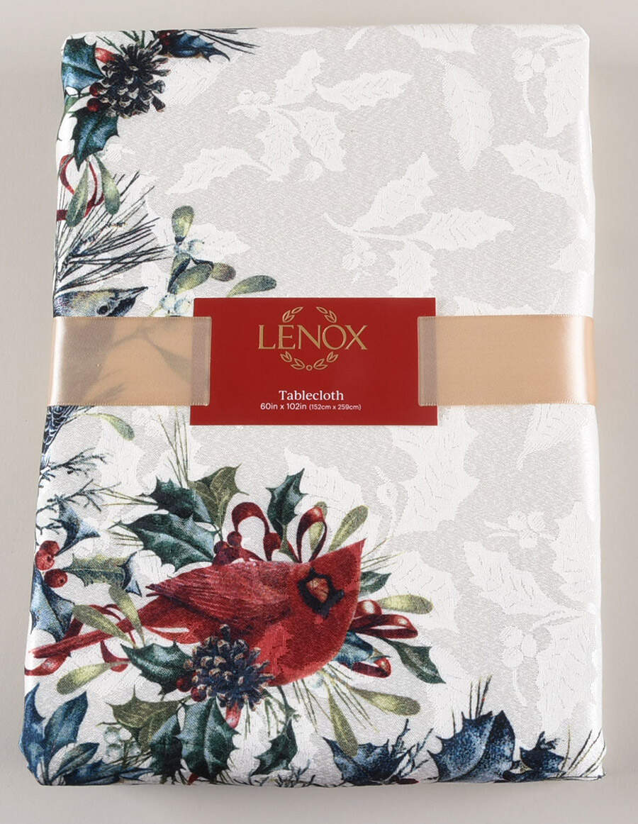 Winter Greetings Rectangular Tablecloth 60" X 102" by Lenox-1