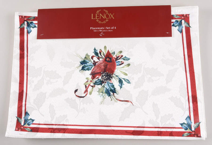 Winter Greetings Cloth Placemat - Set of 4 by Lenox-1