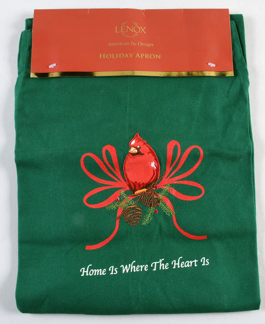 Winter Greetings Cloth Kitchen Apron by Lenox-1
