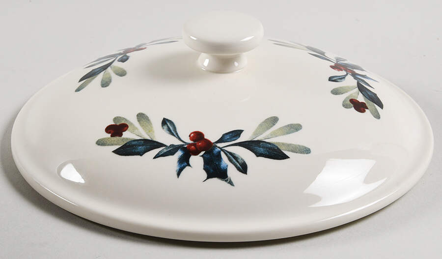 Winter Greetings Lid for 1 Qt Round Casserole by Lenox-1