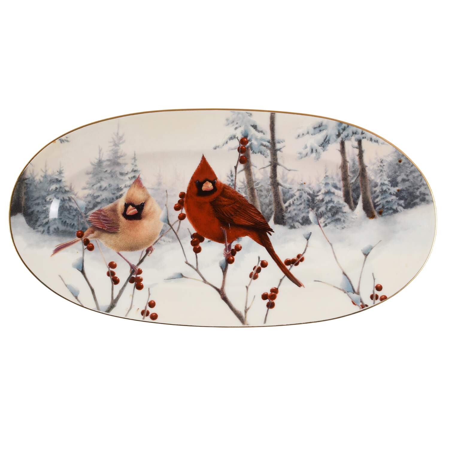 Winter Greetings Scenic Sandwich Tray by Lenox-1