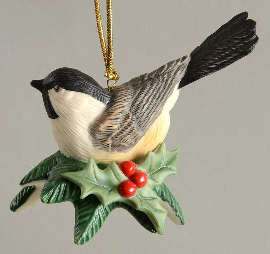 Winter Greetings Chickadee Bird Ornament by Lenox-1
