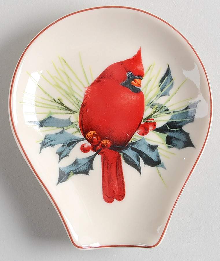 Winter Greetings Spoon Rest/Holder (Holds 1 Spoon) by Lenox-1
