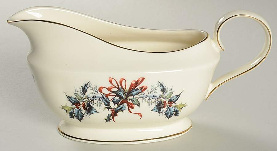 Winter Greetings Gravy Boat by Lenox-1