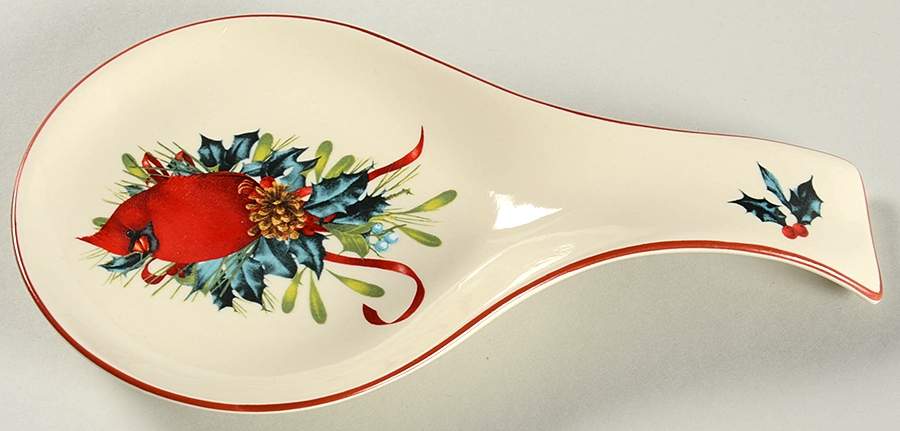 Winter Greetings Spoon Rest/Holder (Holds 1 Spoon) by Lenox-1