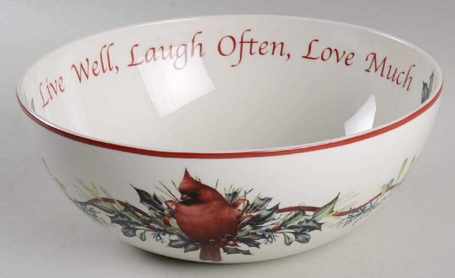 Winter Greetings Sentiment Bowl by Lenox-1
