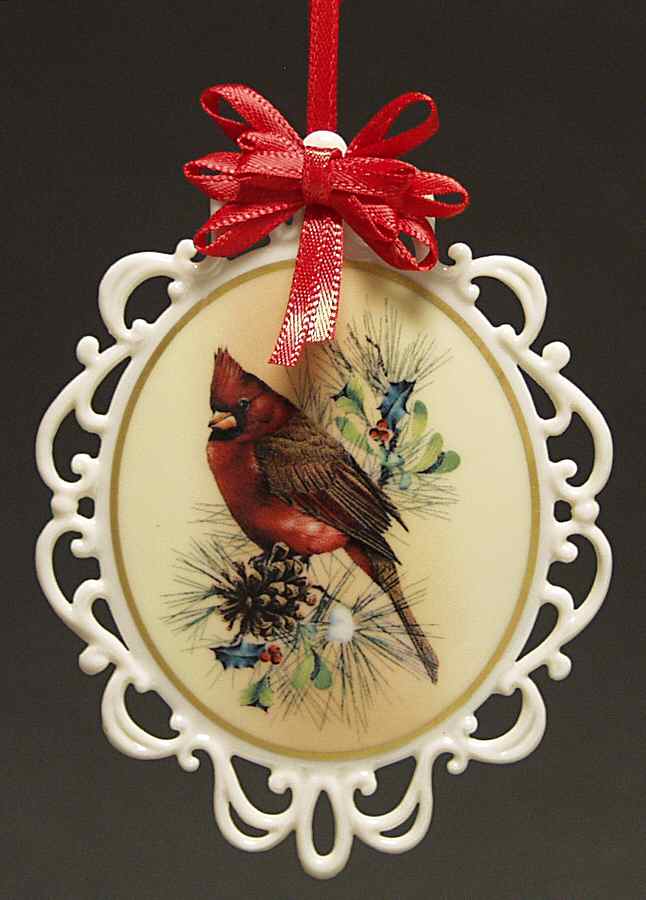 Winter Greetings Oval Pierced Edge Ornament by Lenox-1