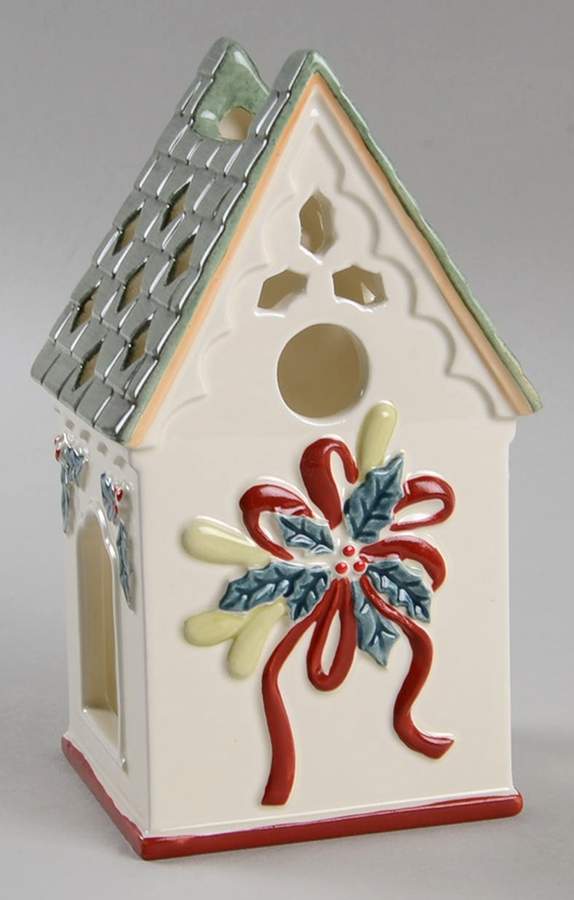 Winter Greetings Birdhouse Votive Candleholder by Lenox-1