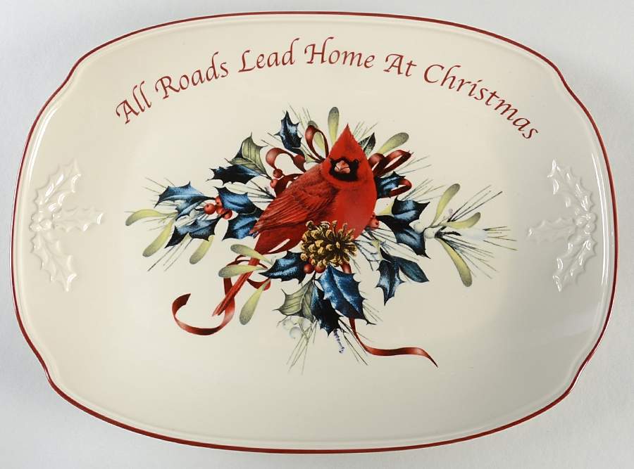 Winter Greetings 14" Oval Serving Platter by Lenox-1