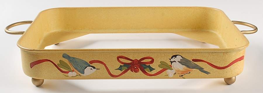 Winter Greetings 13" Metal Rectangle Baker, No Glass Liner by Lenox-1