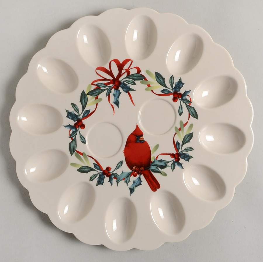 Winter Greetings Deviled Egg Plate by Lenox-1