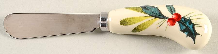 Winter Greetings Cheese Knife with Stainless Blade by Lenox-1