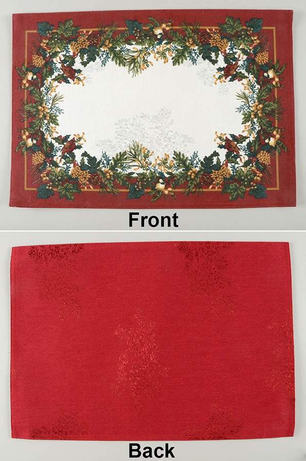 Winter Greetings Cloth Placemat by Lenox-1