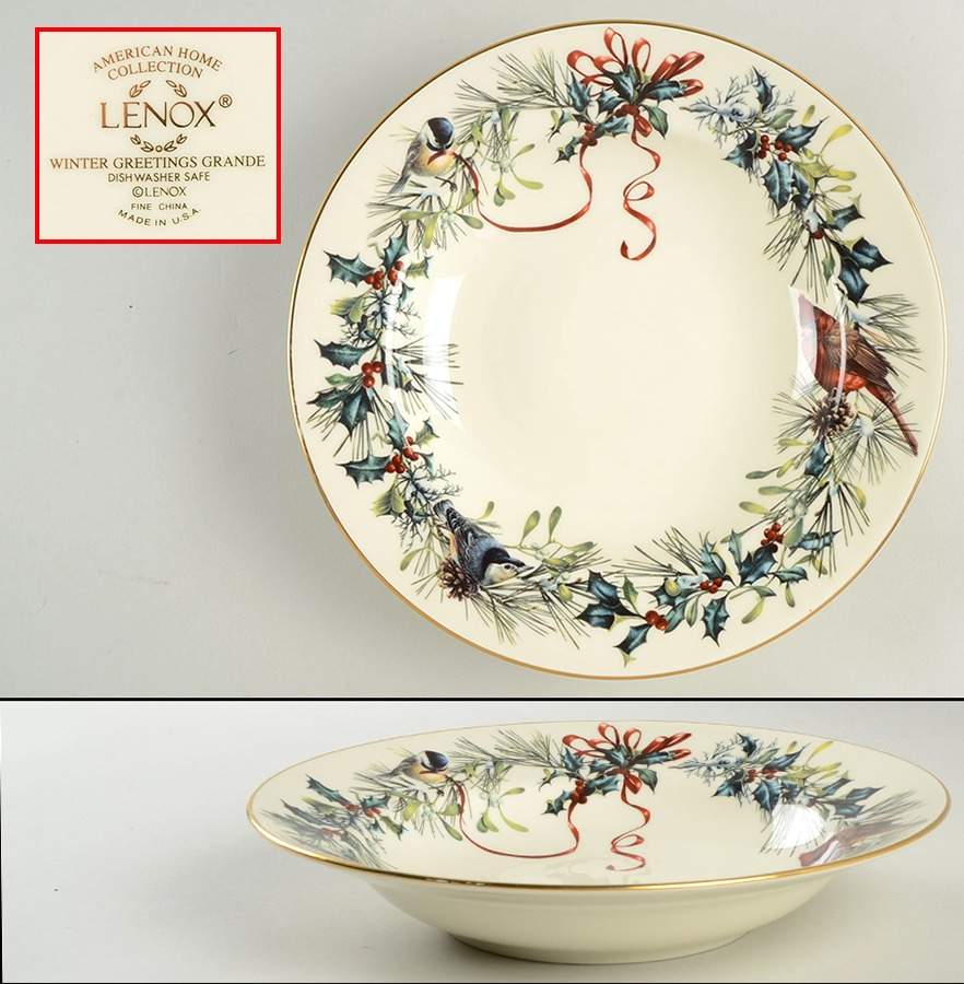 Winter Greetings 10" Soup/Pasta Bowl by Lenox-1