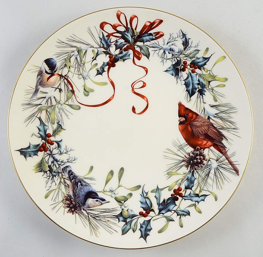 Winter Greetings 12" Deep Round Platter by Lenox-1