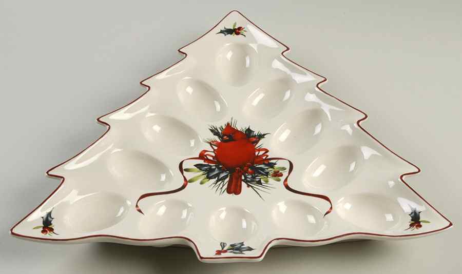 Winter Greetings Tree Shape Deviled Egg Plate by Lenox-1