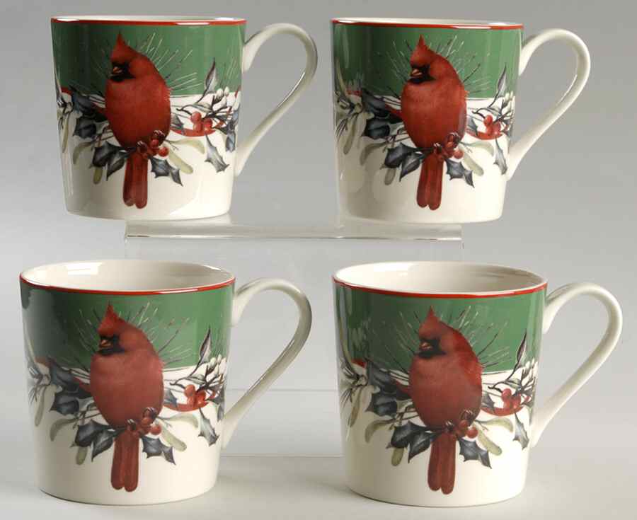 Winter Greetings Accent Mug Motif 1 - Set of 4 by Lenox-1