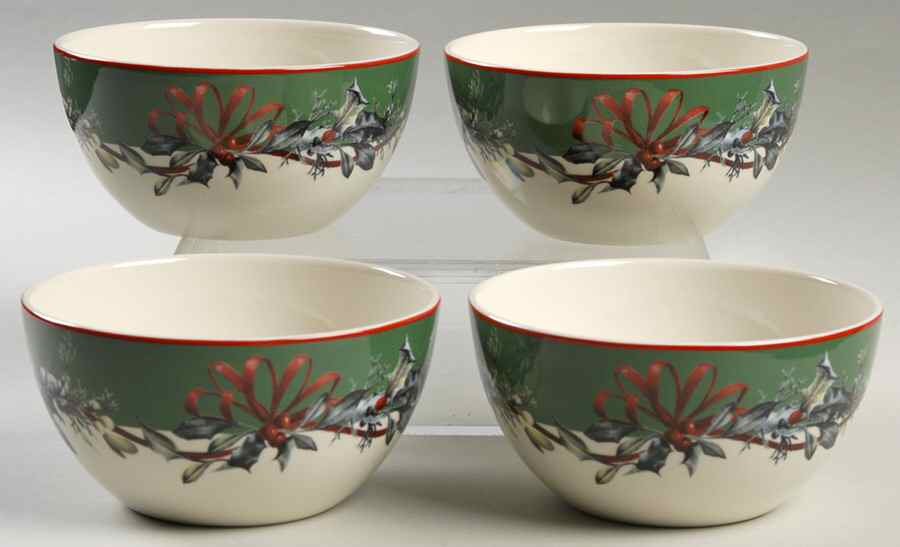 Winter Greetings Dessert Bowl - Set of 4 by Lenox-1