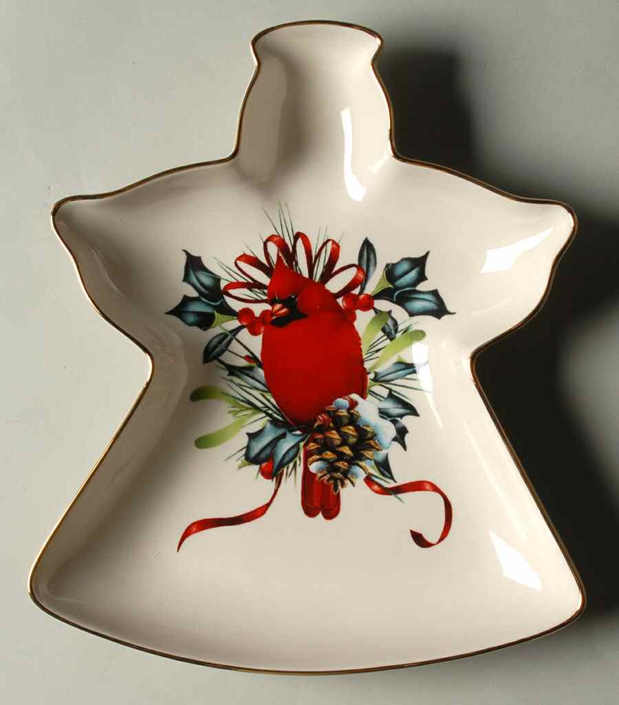 Winter Greetings Angel Figural Open Candy Dish by Lenox-1
