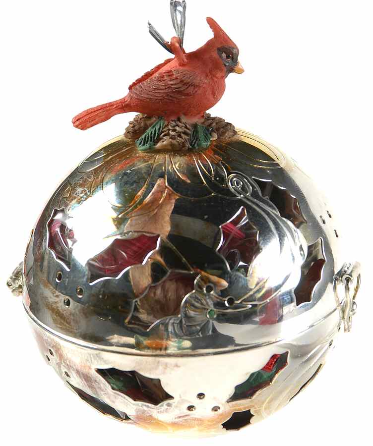 Winter Greetings Silverplate Giving Ball Ornament by Lenox-1