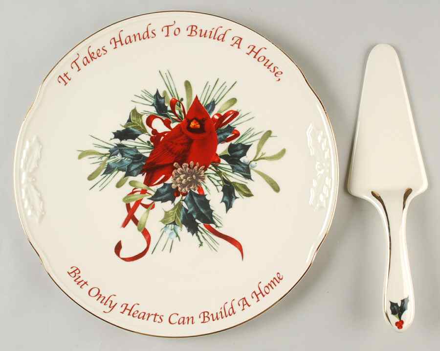 Winter Greetings Cake Plate & Server Set (Boxed) by Lenox-1