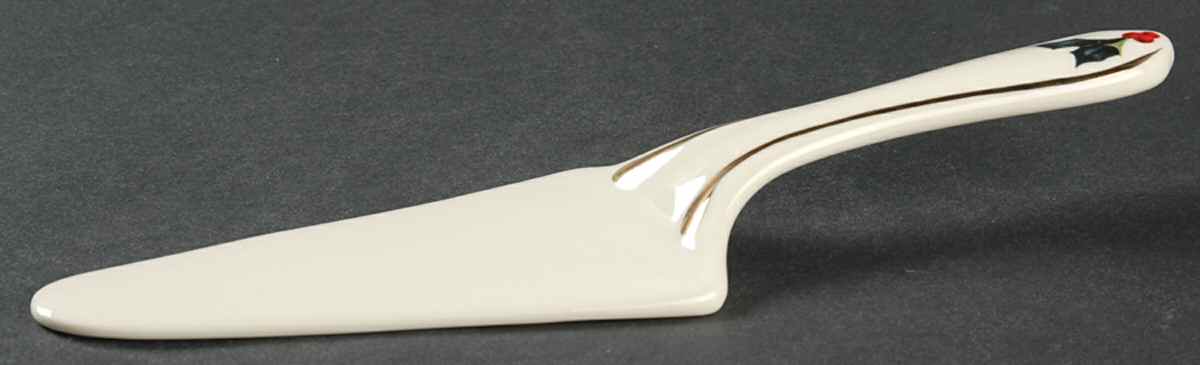 Winter Greetings Solid Ceramic Pie/Cake Server by Lenox-1