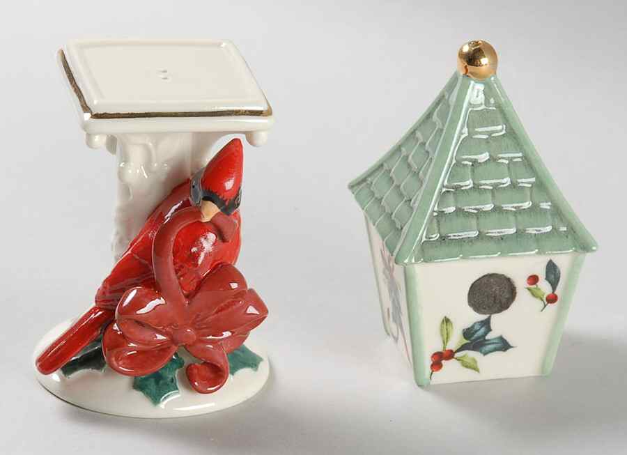 Winter Greetings Figural Salt & Pepper Set by Lenox-1